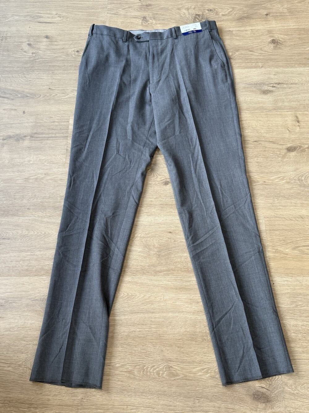 Hart Schaffner Marx 100% Worsted Wool Expander Unhemmed Dress Pants Men’s 38R